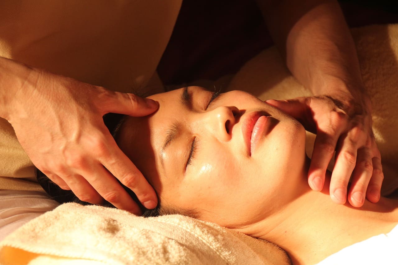 Someone receiving a lymphatic massage